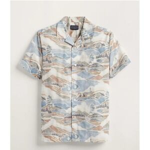 Pendleton Men's Aloha Shirt Size Large Pacific Landscape NWT